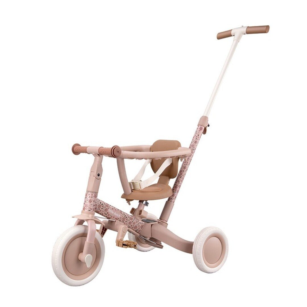 Triciclo Evolutivo seguridad Rosa flores Little Duch - Nanetes